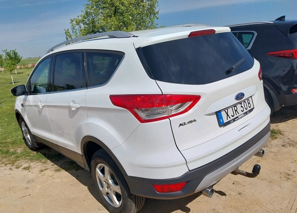 Ford Kuga cena 44500 przebieg: 216000, rok produkcji 2013 z Sianów małe 11